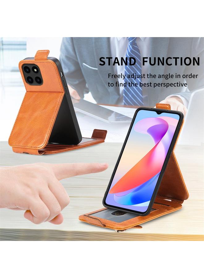 زبون جراب هاتف Honor X6a بسحاب ومحفظة جلدية قابلة للطي عموديًا - Image 5