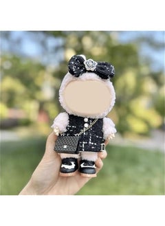 OCTOBER Labubu Clothes - Clothes for Labubu Outfit,Chic Style Set for 17cm Labubu Dolls,17cm Doll Clothes Suitable for 17cm labubu Dolls Accessories，Shoes + 1 Clothes + 1 Bag + 1 Hairband(Style A)  - Image 1