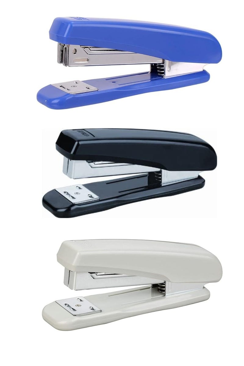 Deli 0306 Stapler with 25 sheet capacity for 26/6 & 24/6 Staple pins, Pack of 2 (color may vary) - Image 2