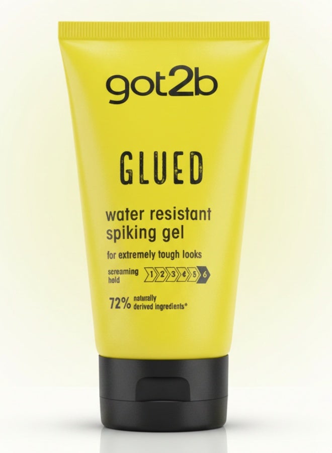 Got2b Glued Water Resistant Spiking Gel Extreme Hold Hair Styling Gel 150 ml Strong Hold Long Lasting - Image 1