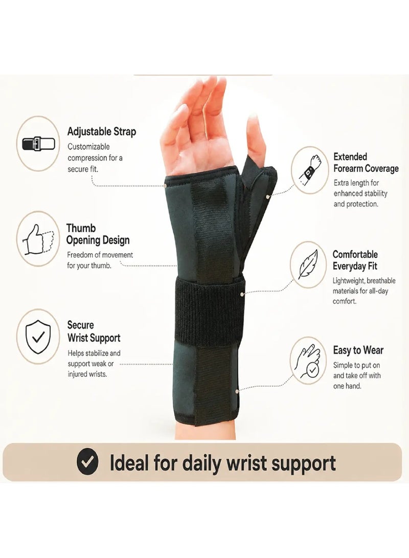 AID PLUS Neoprene Wrist Splint With Thumb (Right) Xl – Enhanced Support For Right Wrist And Thumb, 60764 - Image 3