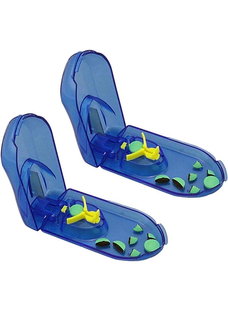 ChicAbode 2 قطع قطعة حبوب القطع ، حبوب المقسم مع مقصورة التخزين مربع القطع للحبوب الكبيرة الصغيرة متعددة حبوب القطع برو حبوب المقسم الكبير يقطع حبوب متعددة بسهولة نظيفة بدقة - Image 1