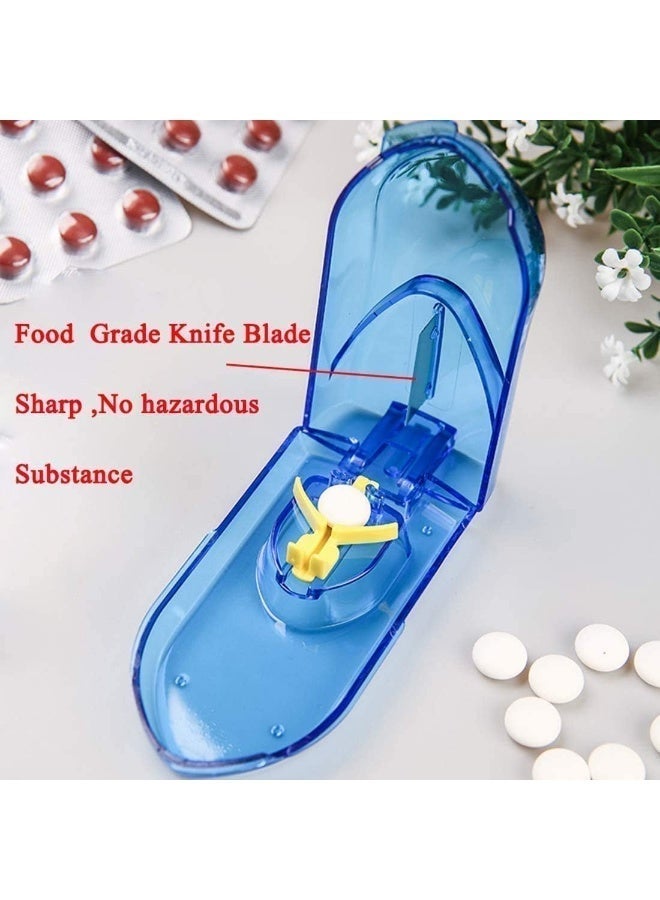 ChicAbode 2 قطع قطعة حبوب القطع ، حبوب المقسم مع مقصورة التخزين مربع القطع للحبوب الكبيرة الصغيرة متعددة حبوب القطع برو حبوب المقسم الكبير يقطع حبوب متعددة بسهولة نظيفة بدقة - Image 3