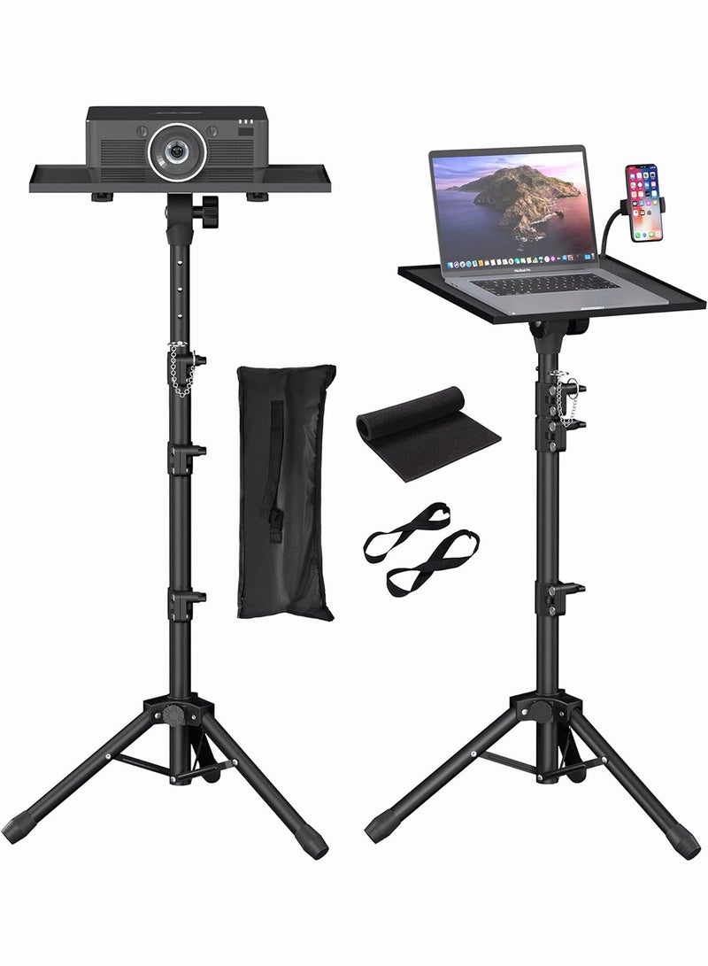 general Projector Stand Tripod, Laptop Floor Stand Adjustable Height 23 to 63 Inches, Multifunctional Projector Tripod Stand for Office Home Theater, Projector Stand for Outdoor Movies - Image 1