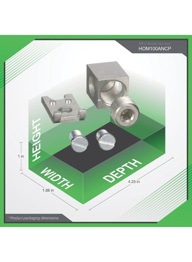 Schneider Square D by Schneider Electric HOM100AN CP Homeline 100 Amp Auxiliary Neutral Lug Kit - Image 3