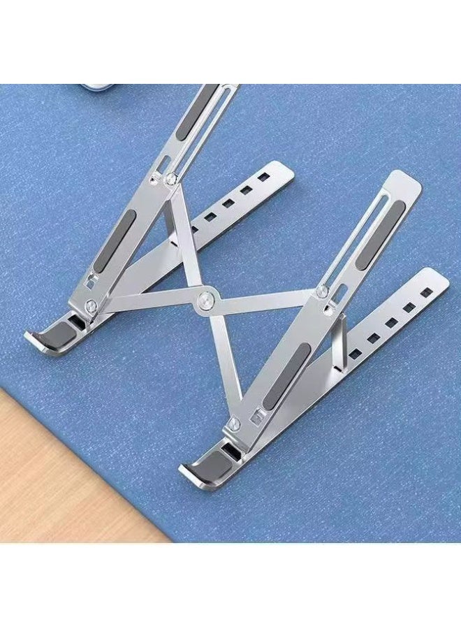 ستاند حامل لابتوب قابل للتعديل والطي – حامل ألمنيوم محمول ومريح للاستخدام على المكتب | تصميم إبداعي قابل للطي يناسب جميع أجهزة اللابتوب - Image 2