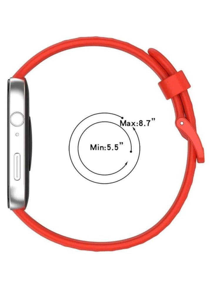 ACLIX Silicone Strap Compatible with Huawei Watch Fit 3, Adjustable Silicone Sport Watch Band Replacement Wristband for Men Women (Dark Green) - Image 3