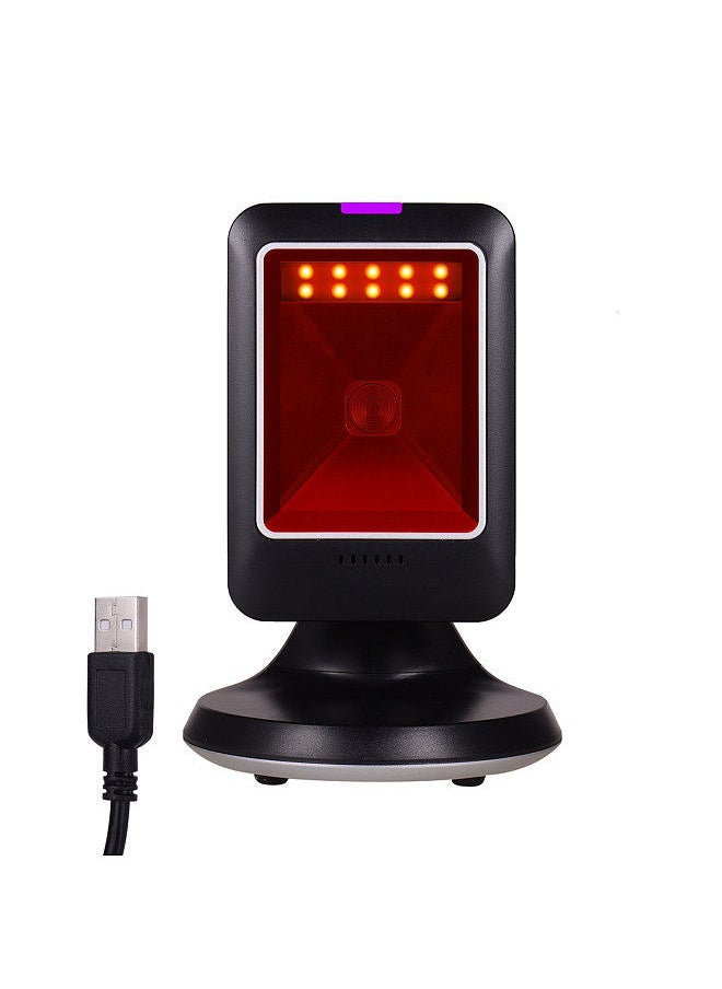 Generic MP6300Y 1D/2D/QR Omnidirectional Barcode Scanner USB Wired Bar Code Reader CMOS Image Hand-Free for Supermarket Bookstore Retail Hospital  - Image 4