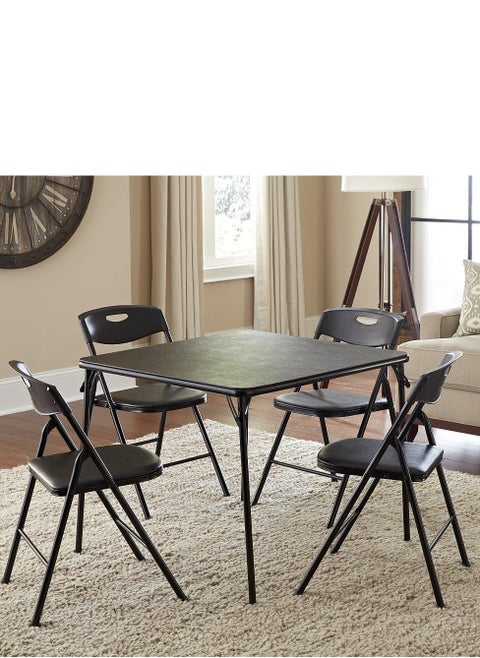 4Black Multiuse Chairs 77x45x39cm