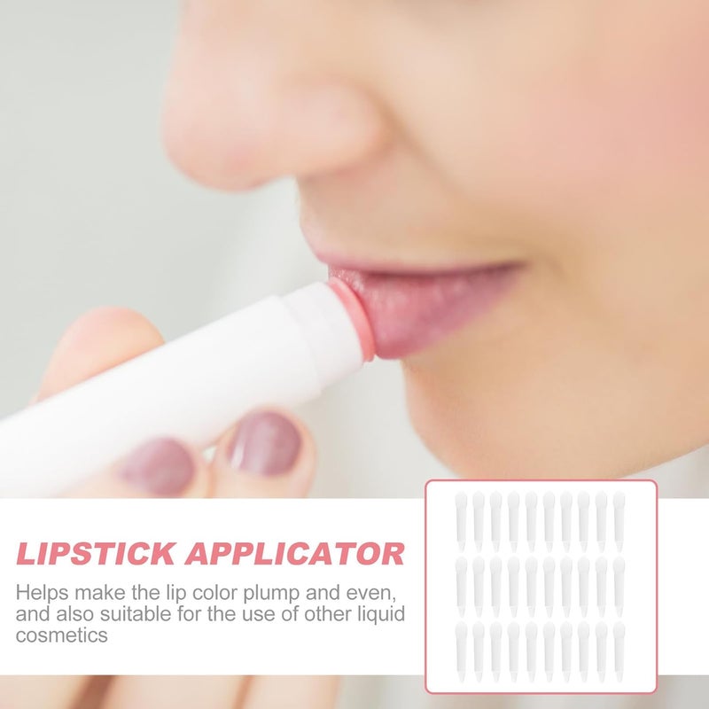 KICHOUSE 30 Pcs Double-head Silicone Lip Mask Brush and Lipstick Applicator Semi- Makeup Lip Brush Set for Women’s and Cosmetic Application - Image 4