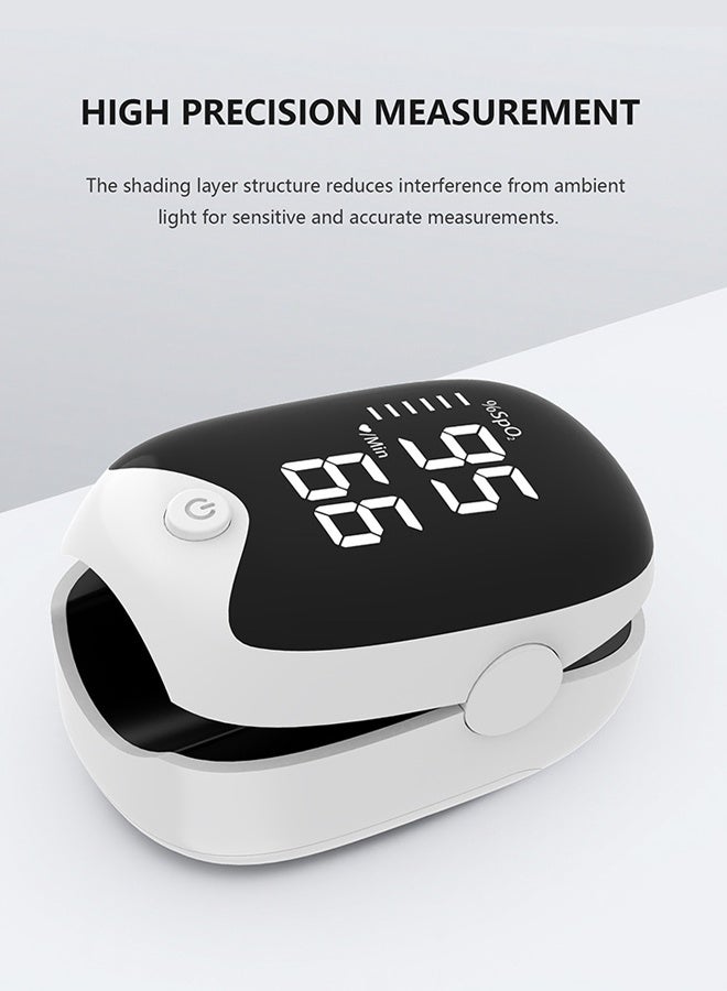 مقياس تأكسج النبض بالإصبع، مقياس الأكسجين، جهاز مراقبة تشبع الأكسجين في الدم ونبض القلب بالإصبع - Image 3
