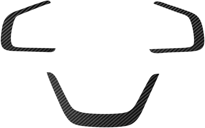 MUXEE 3Pcs Carbon Fiber Steering Wheel Cover Trims - Image 1