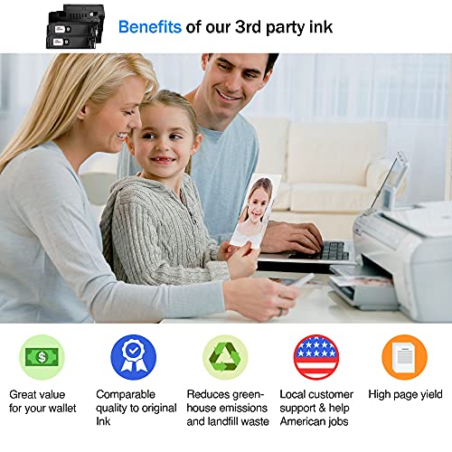 Cartlee Compatible Toner Cartridges Replacement for Dell E525W E525DW 525W 525DW 525 DPV4T H3M8P Color High Yield Laser Printers Ink (2 Black) - Image 2