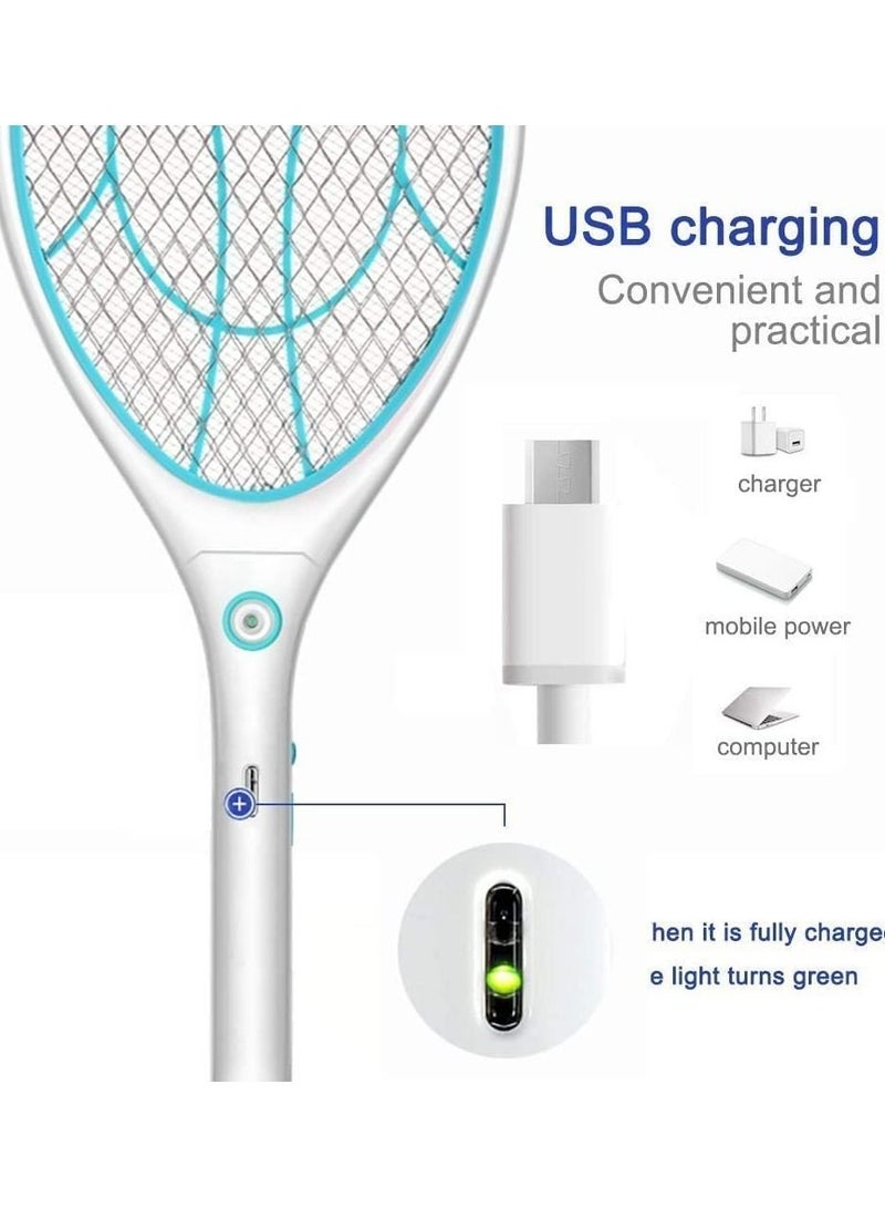 وامبوري مضرب البعوض الكهربائي من WAMBORY  منشة البعوض الكهربائية مع إضاءة - Image 3