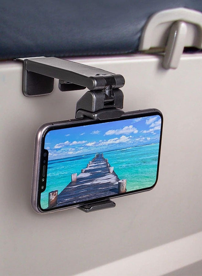 General Universal in Flight Airplane Phone Holder Mount,Phone Mount for Car,Hands Free Viewing with Multi-Directional Dual 360 Degree Rotation,Pocket Size Must Have Travel Essential Accessory for Flying  - Image 1