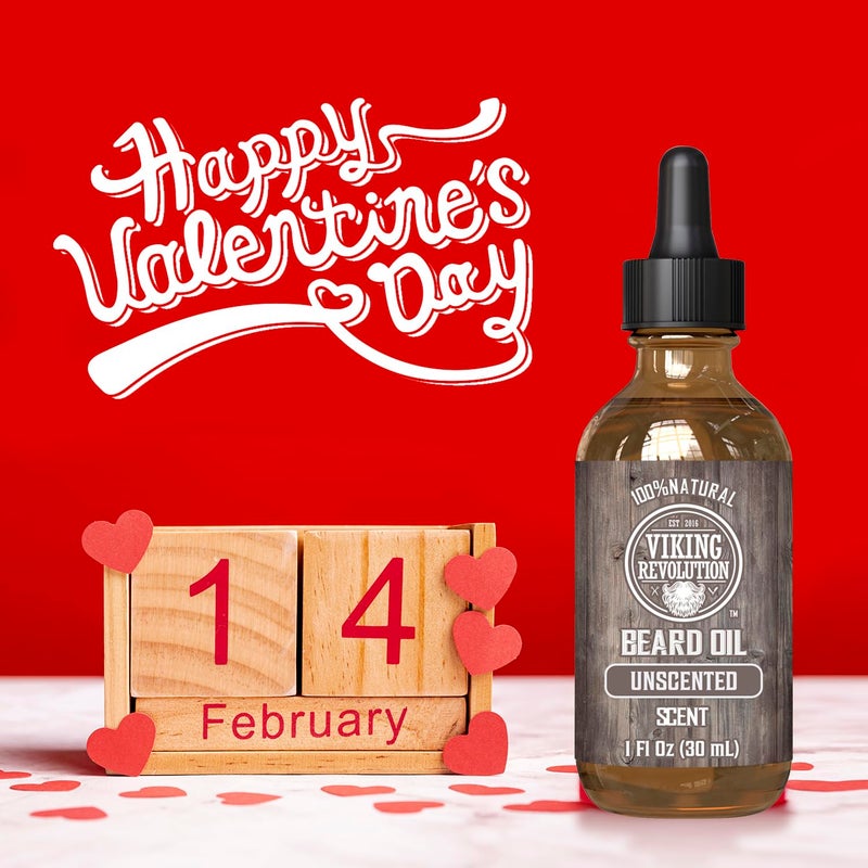 Viking Revolution Unscented Beard Oil for Men - Natural Mens Beard Oil with Argan Oil and Jojoba Oil - Beard Softener, Strengthens and Moisturizes - Beard Conditioner for Men (Unscented, 1 Pack) - Image 3