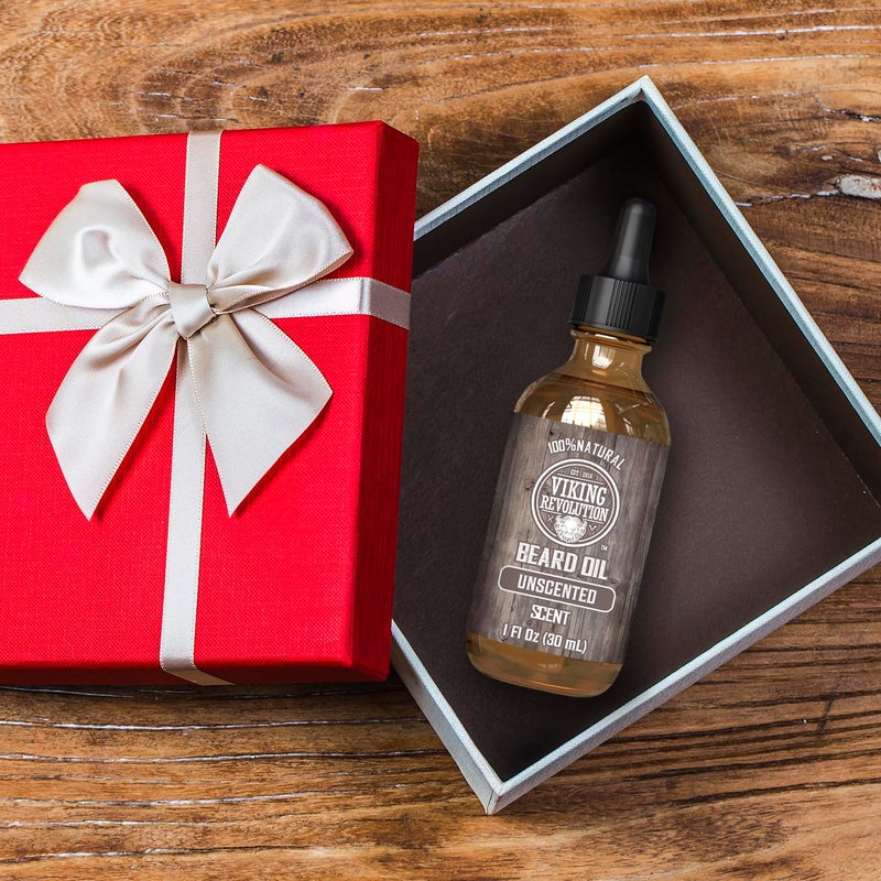 Viking Revolution Unscented Beard Oil for Men - Natural Mens Beard Oil with Argan Oil and Jojoba Oil - Beard Softener, Strengthens and Moisturizes - Beard Conditioner for Men (Unscented, 1 Pack) - Image 2