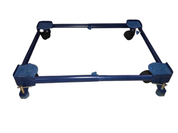 SK and Sons Durable Metal Washing Machine Trolley Stand Home Versatile Appliance Trolley Stand  - Image 1