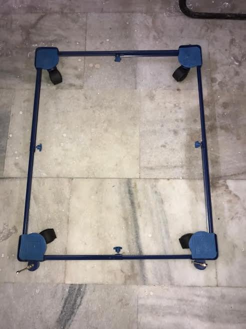 SK and Sons Durable Metal Washing Machine Trolley Stand Home Versatile Appliance Trolley Stand  - Image 4