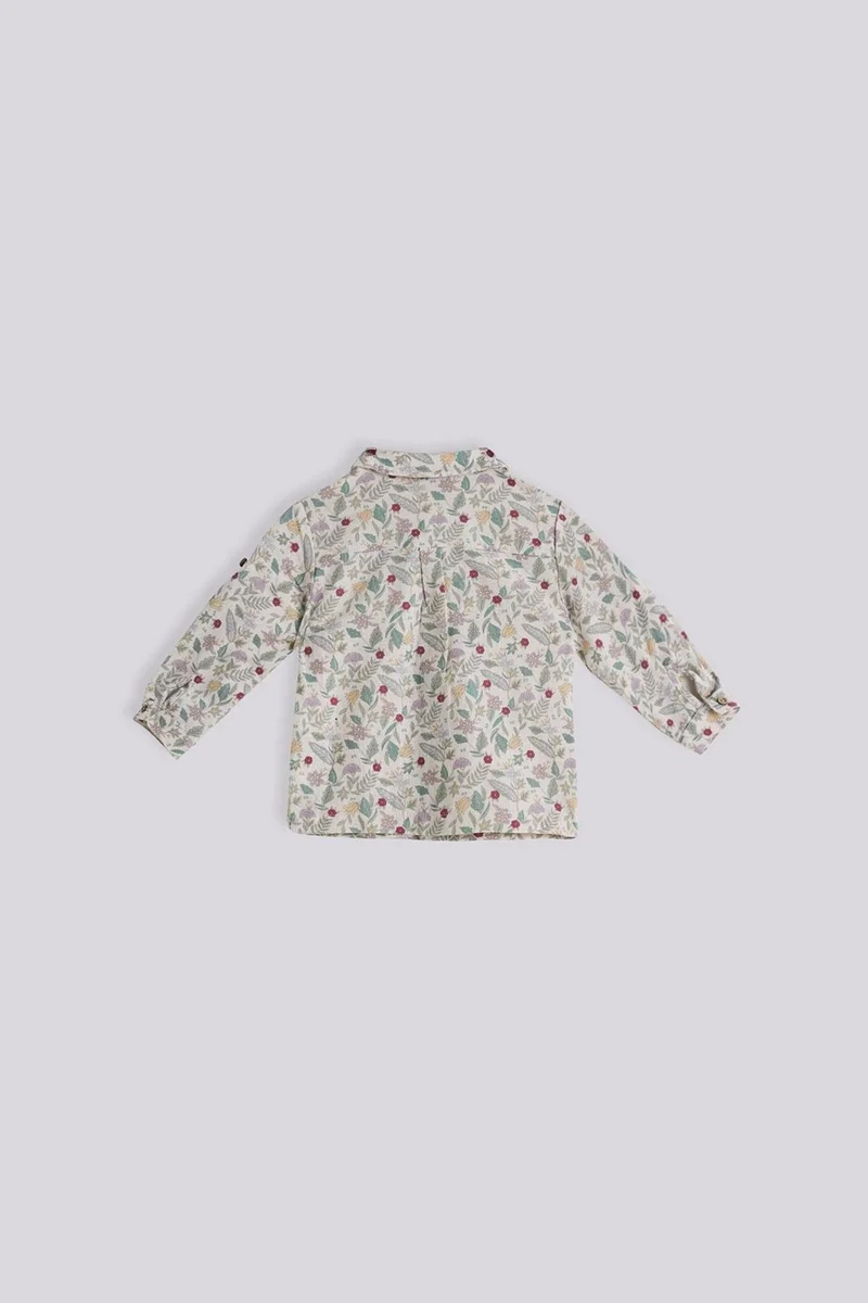 Layette Bg Store Baby Boy Patterned Shirt