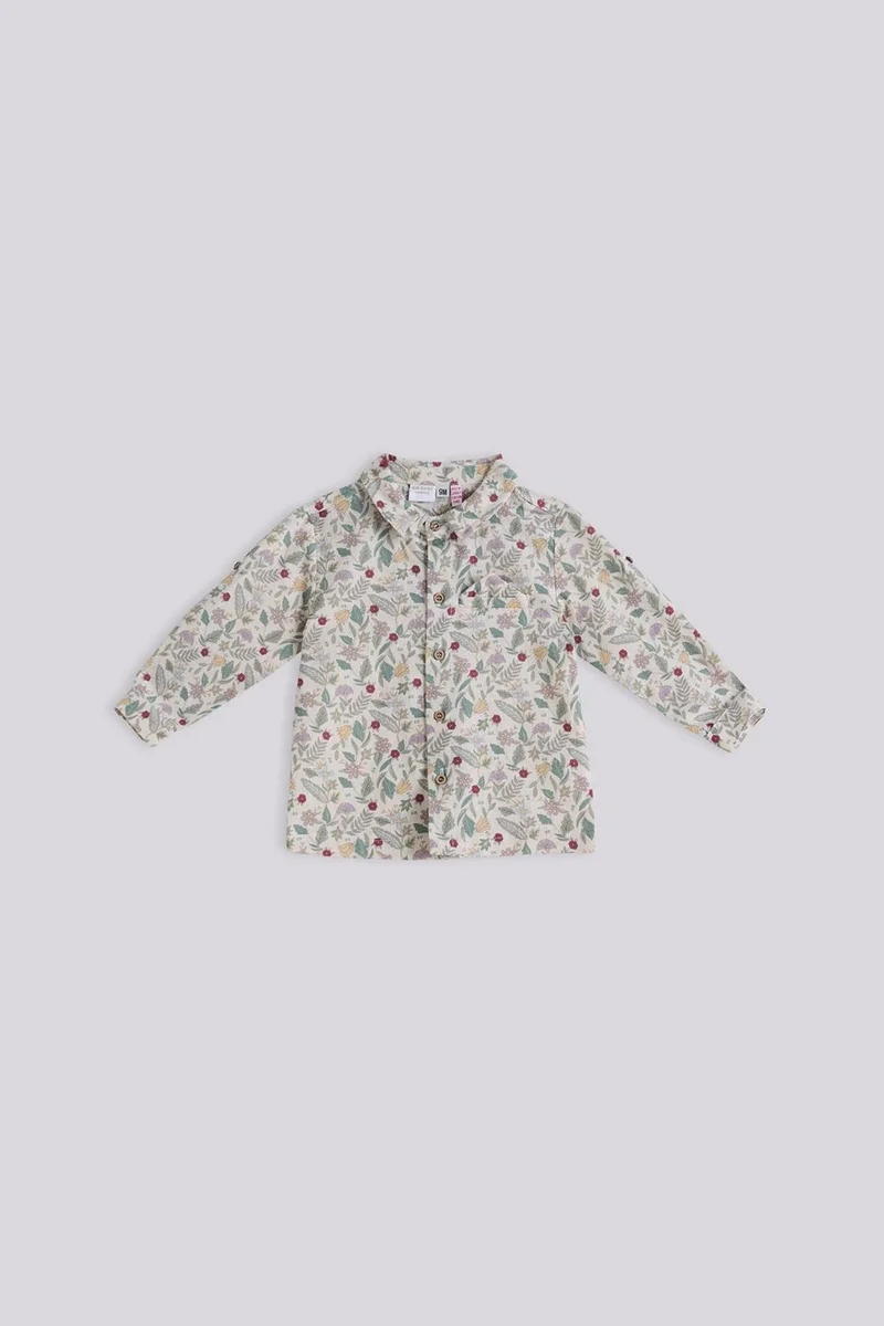 Layette Bg Store Baby Boy Patterned Shirt