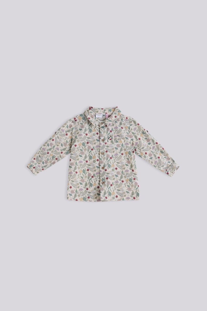 Layette Bg Store Baby Boy Patterned Shirt - Image 1