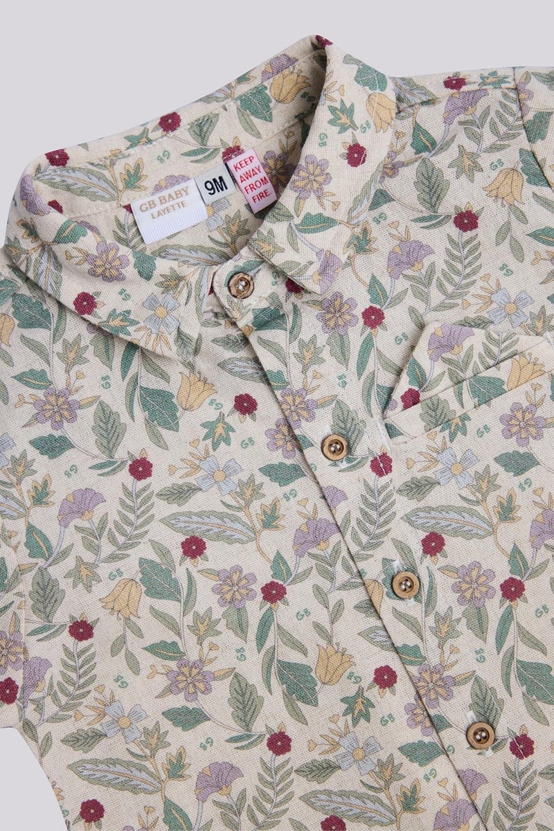 Layette Bg Store Baby Boy Patterned Shirt - Image 3