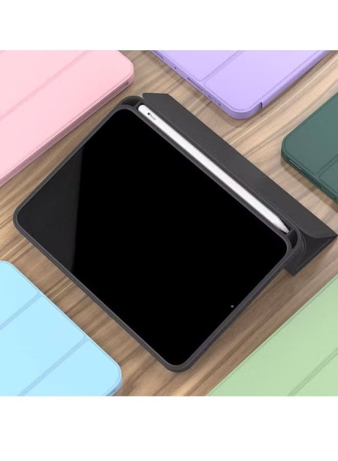 DUSALA New iPad Mini 6 Case 8.3 Inch 2021 (6th Gen) with Pencil Holder - Trifold Stand Smart Cover with Soft TPU Back, Auto Wake/Sleep Function(Black) - Image 3