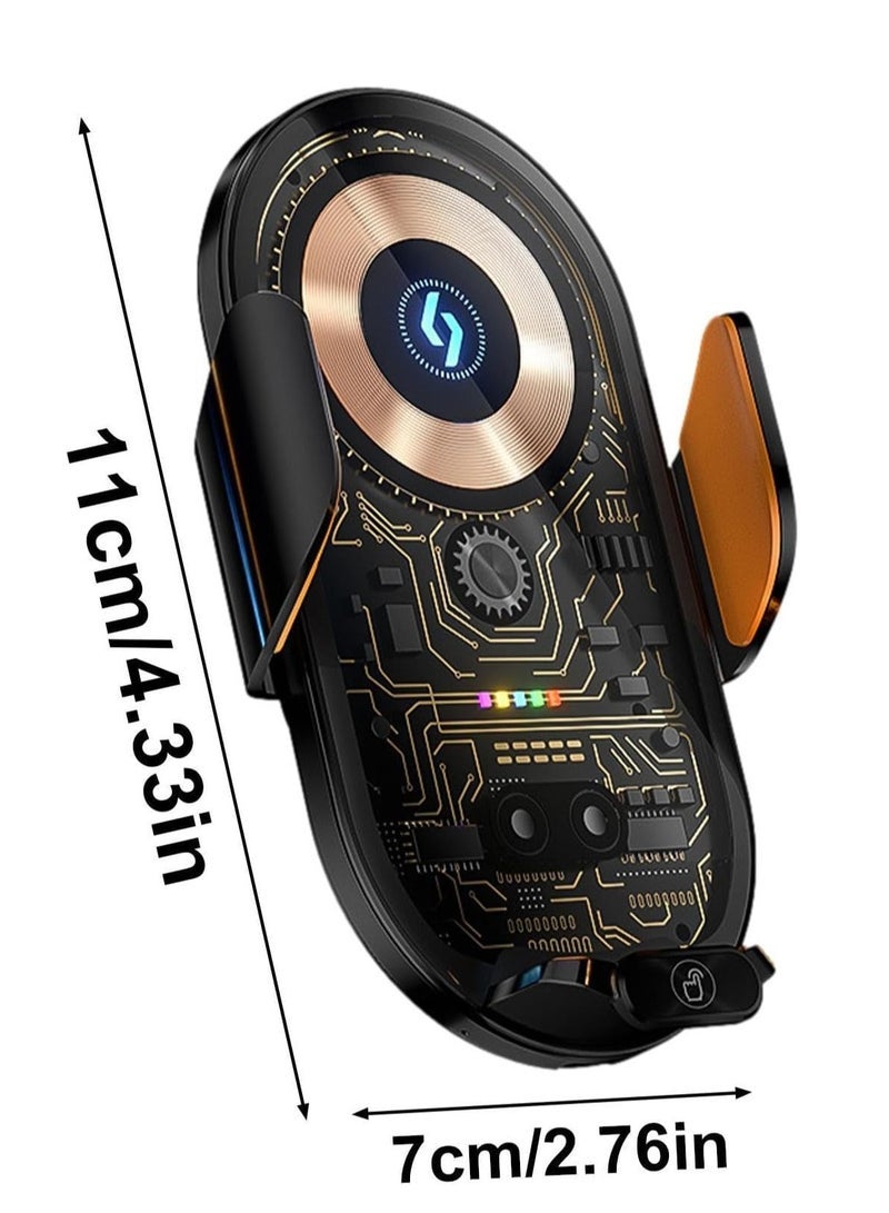 Gravity Wireless Charging Bracket - Wireless Air Vent Magnet Accessories - Electric Phone Holder, Magnetic Fast Charging Mobile Phone Bracket Car For Most Car For Women Men - Image 4