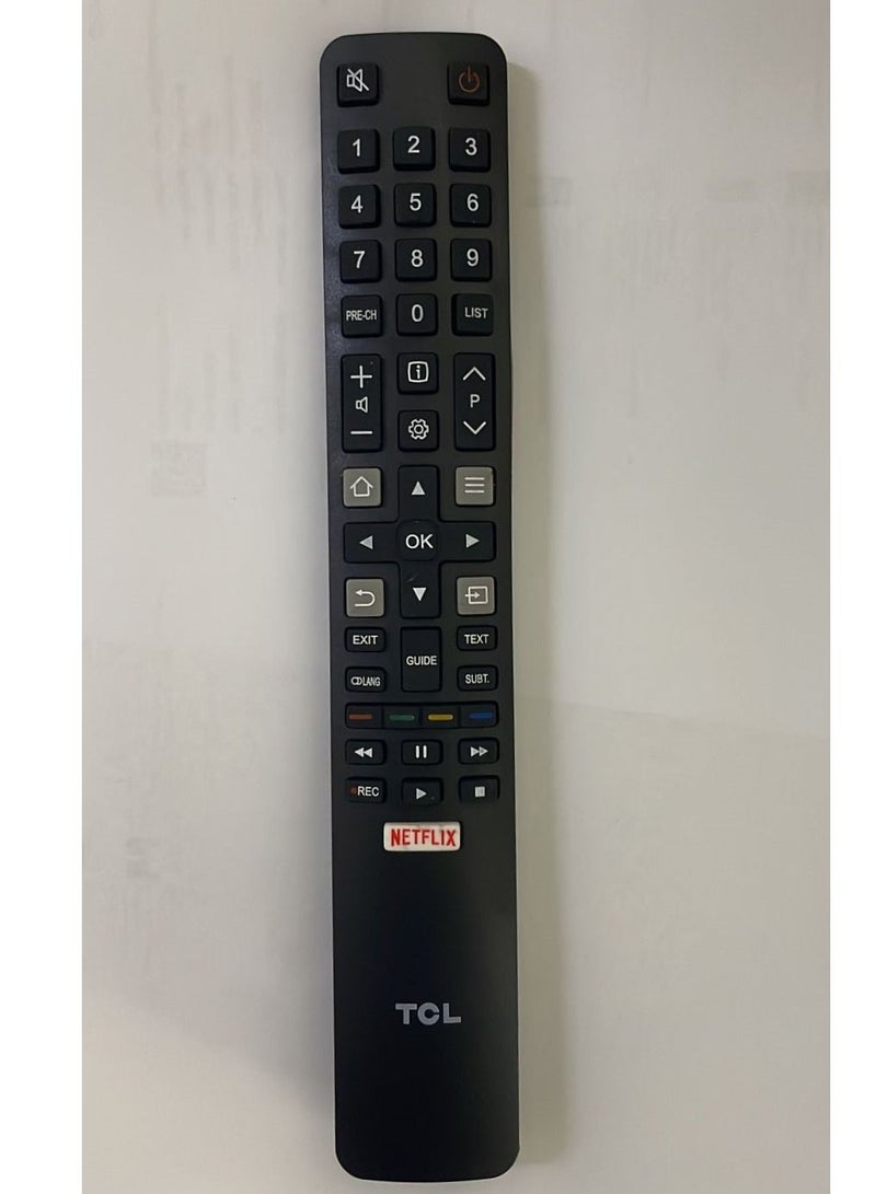 Remote Control For Tcl 4K Screen Black