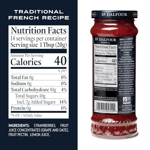St.Dalfour St. Dalfour Strawberry Fruit Spread - 10oz - 100% from Fruit, No Artificial Ingredients, Non-GMO, No Cane Sugars, All Natural, Made in France - Image 5