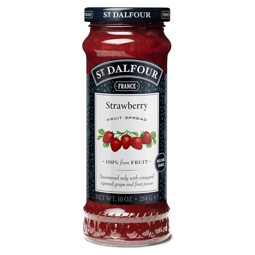 St.Dalfour St. Dalfour Strawberry Fruit Spread - 10oz - 100% from Fruit, No Artificial Ingredients, Non-GMO, No Cane Sugars, All Natural, Made in France - Image 1