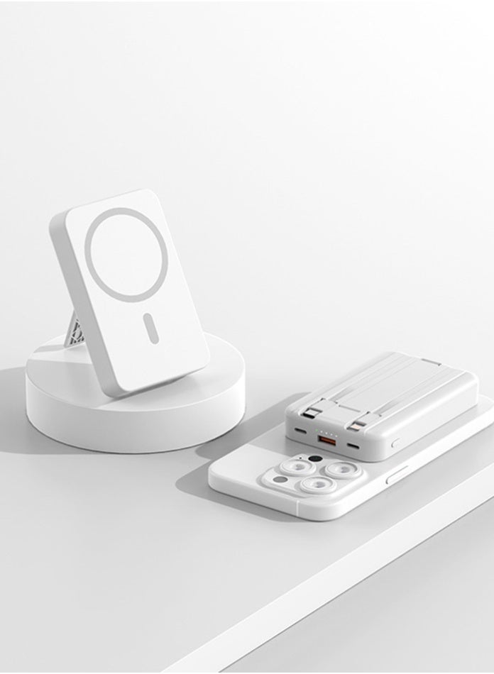 Magnetic Wireless Power Bank 15W Wireless & 22.5W Super Fast Charging | 10000mAh Portable Charger | Type-C & USB Output | Compatible iPhone, Samsung & More - Image 3