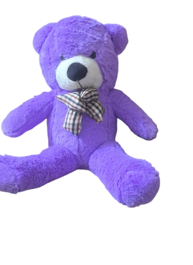 Huitich Purple Teddy Bear Style with Ribbon 60cm 0.8kg  - Image 2