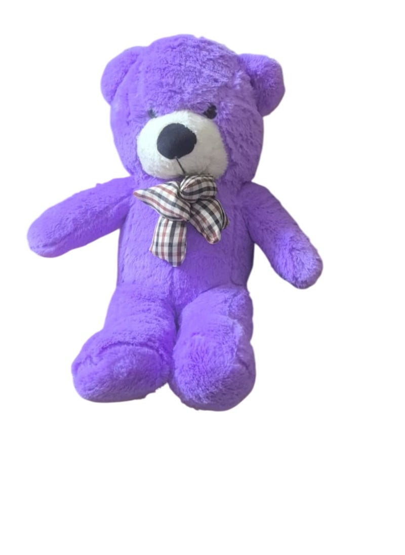 Huitich Purple Teddy Bear Style with Ribbon 60cm 0.8kg  - Image 3