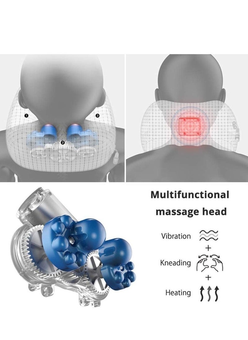 TIGER Electric Travel Neck Massage Pillow – U-Shaped Memory Foam with Kneading Vibration, Cervical Pain Relief, Ideal for Airplane, Train, and Car – Portable, Comfortable, and Relaxing Neck Massager for Travel - Image 4