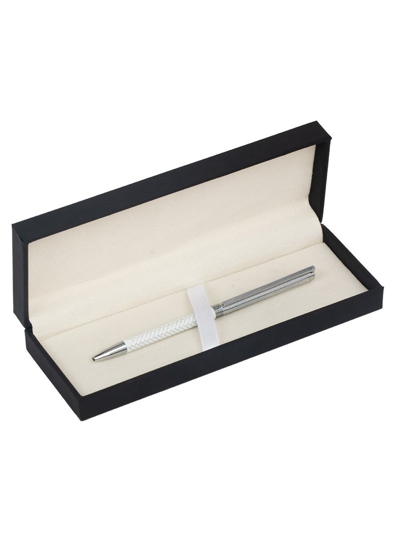 RS slim pen with white and silver crystal clip - Image 4