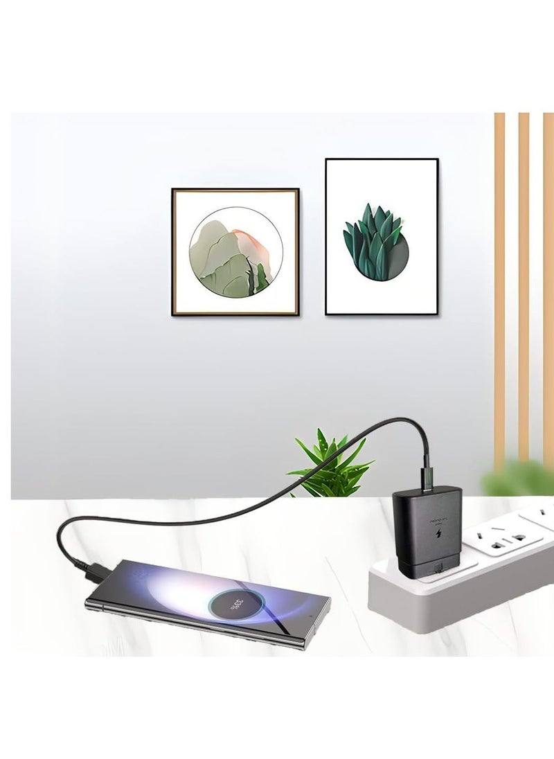 ELTRAZONE 45W Super fast charger Plug Data cable for Samsung galaxy S24 ULTRA S23 ultra FE S22 S21 fe S20 note 20 ultra 10 plus 9 8 z4 fold lead z 5 flip USB C TO C Adapter european wall Charger - Image 2