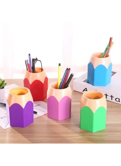 Creative Multicolor Pencil Holder Desk Organizer Nordic Blue