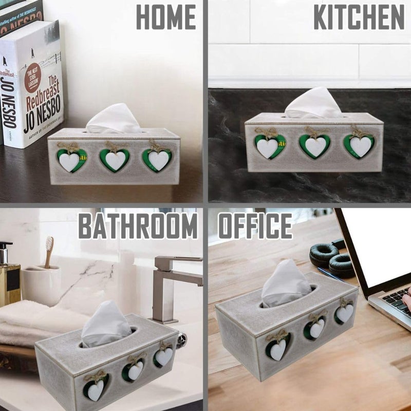 STORIA Tissue Box Holder-Tissue Holder-Car Tissue Box Holder-Tissue Dispenser For Bathroom-Wooden Tissue Box Cover For Home Tissue Wooden Box With (Free 1 Bottle Room Freshener), Easy Tissue Placement - Image 5