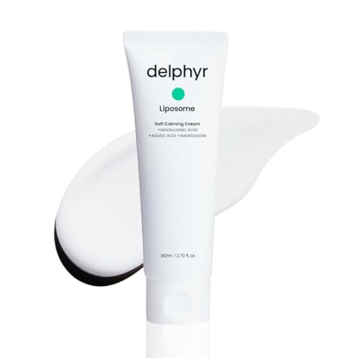 delphyr Liposome Soft Calming Cream, Centella Asiatica TECA Moisturizer for Sensitive Skin, Skin Protection and Soother, Korean Skincare for Trouble Care (2.70 fl. oz, 80ml) - Image 1