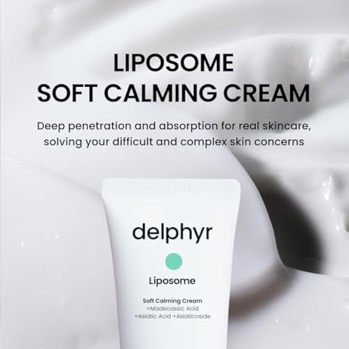 delphyr Liposome Soft Calming Cream, Centella Asiatica TECA Moisturizer for Sensitive Skin, Skin Protection and Soother, Korean Skincare for Trouble Care (2.70 fl. oz, 80ml) - Image 2