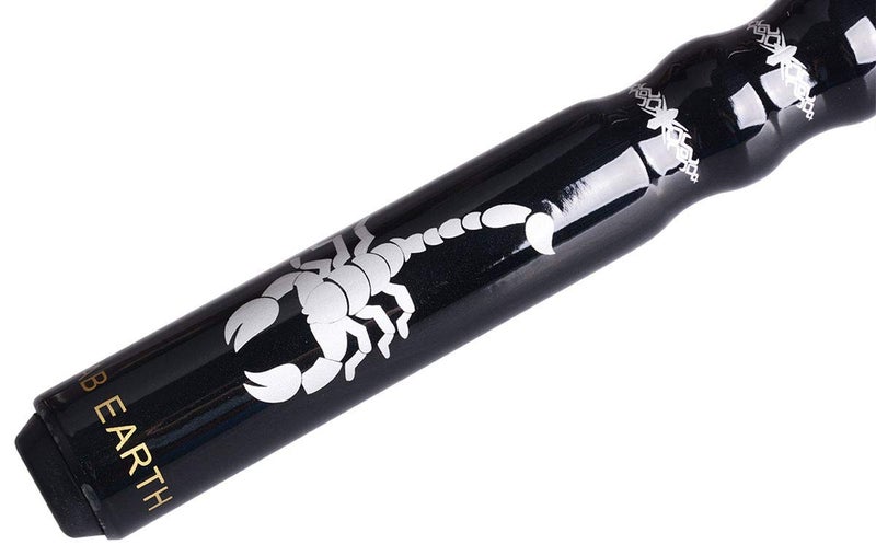 AB Earth 58" Pool Cue/Pool Stick Ergonomic Design Hardwood Canadian Maple 13mm Tip 18-21oz Billiard Cue B1SN, Black 18oz - Image 3