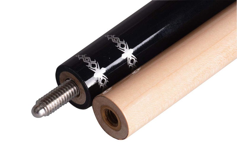 AB Earth 58" Pool Cue/Pool Stick Ergonomic Design Hardwood Canadian Maple 13mm Tip 18-21oz Billiard Cue B1SN, Black 18oz - Image 5
