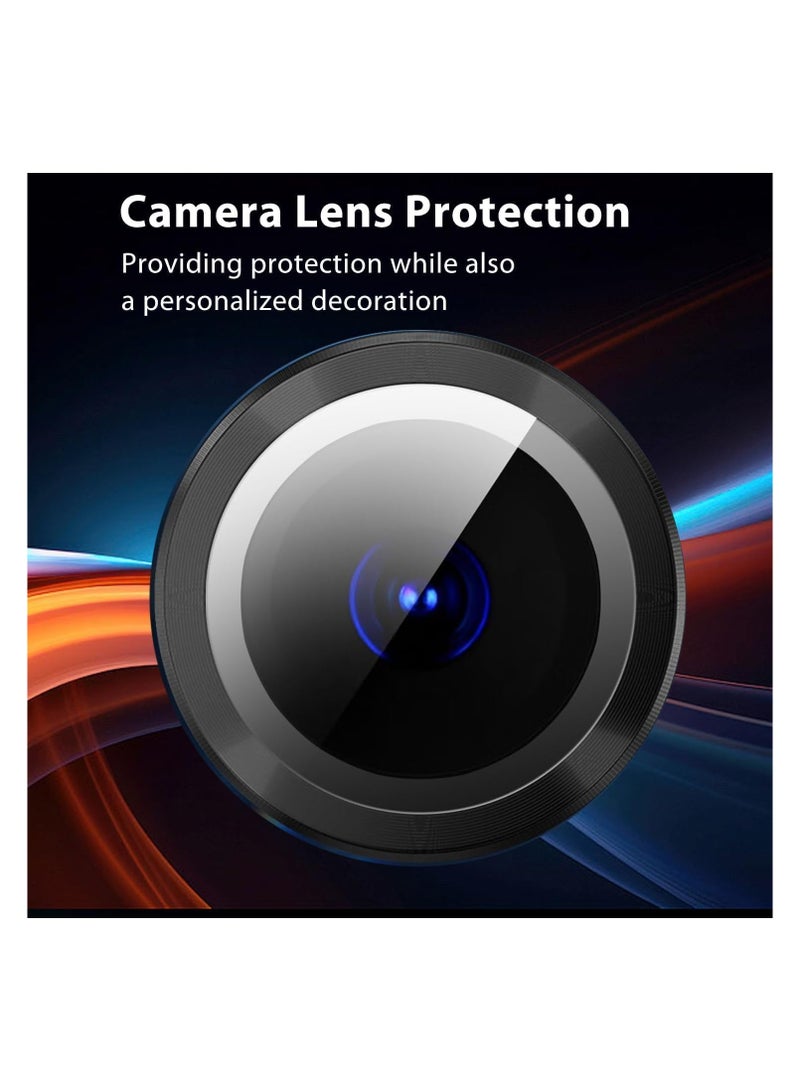 واقي عدسة الكاميرا لموبايل سامسونج جالاكسي A35 / A55، غطاء حماية للكاميرا من الزجاج المقوى بدرجة صلابة 9، حلقة معدنية فردية لموبايل سامسونج جالاكسي A35 / A55 - Image 2