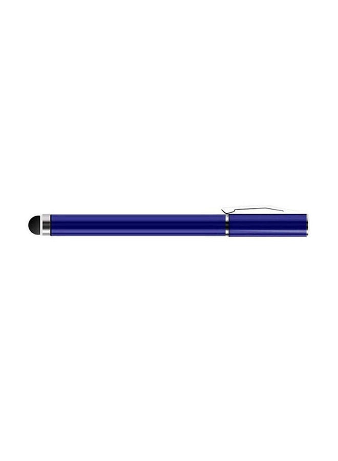 NIBEMINENT 2 In 1 Ball Point Capacitive Screen Stylus Touch Pen With Cover Blue  - Image 1