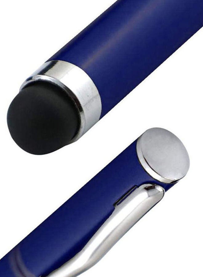 NIBEMINENT 2 In 1 Ball Point Capacitive Screen Stylus Touch Pen With Cover Blue  - Image 3