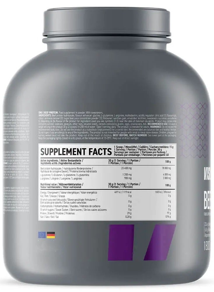 بصريا بروتين لحم بقري بنكهة الفانيليا فيسلي 1800 جرام - Image 2