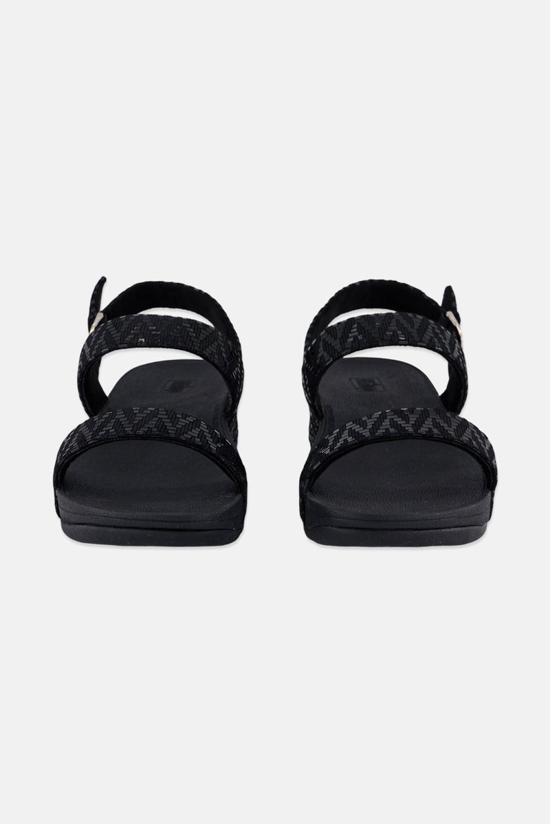 FitFlop Women Adjustable Buckle Sandals, Black - Image 4