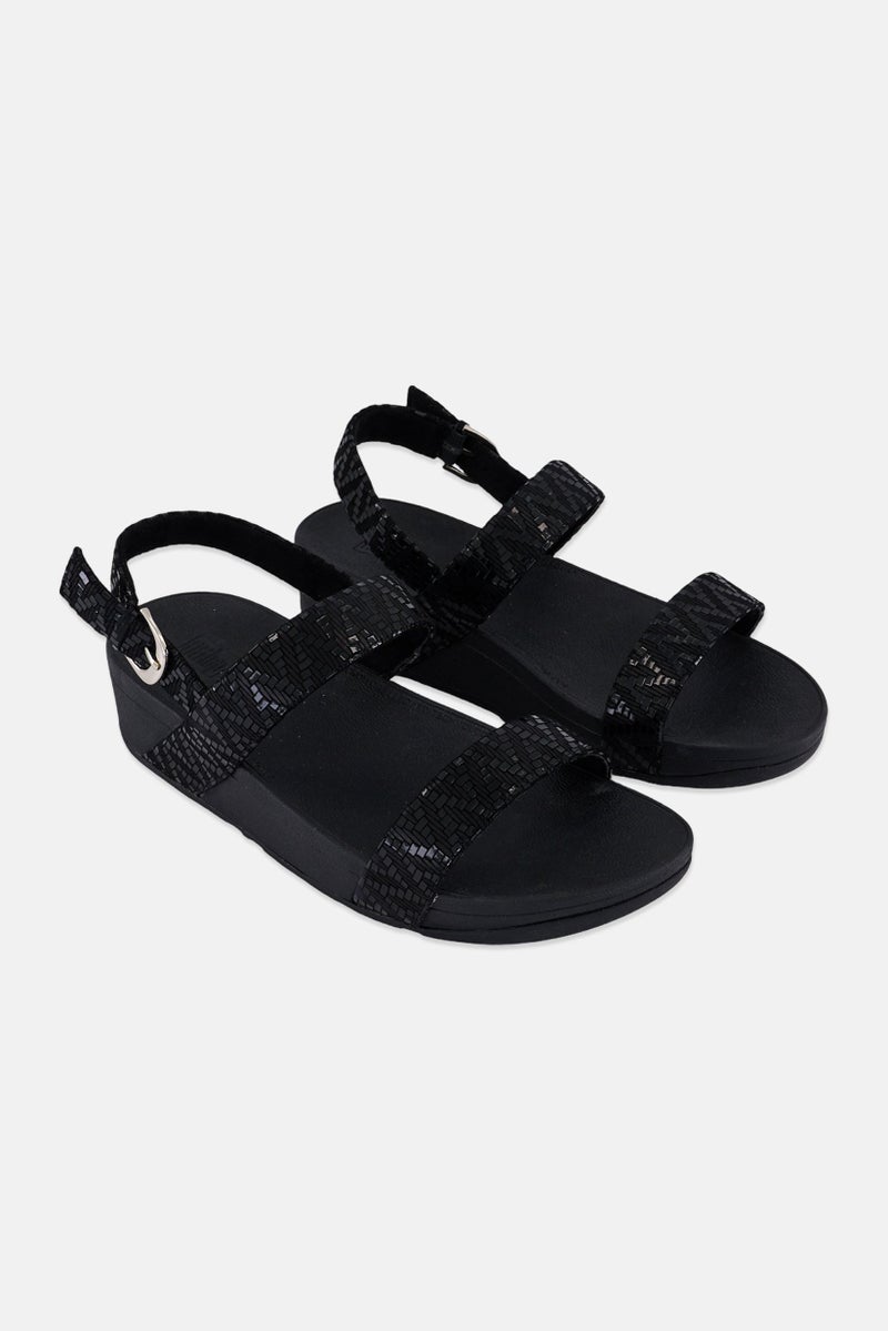FitFlop Women Adjustable Buckle Sandals, Black - Image 1